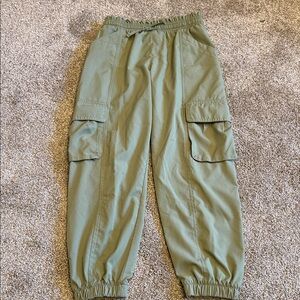 Old Navy Girls Green Cargo Jogger Pants